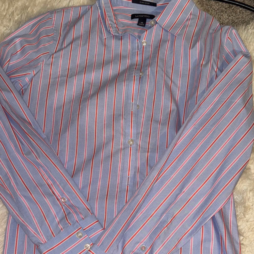 Striped button up